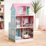Casuta cu Bucatarie eleganta si stilata back to back Posh  2 in 1 Combo Kitchen - Teamson Kids Dollhouse 